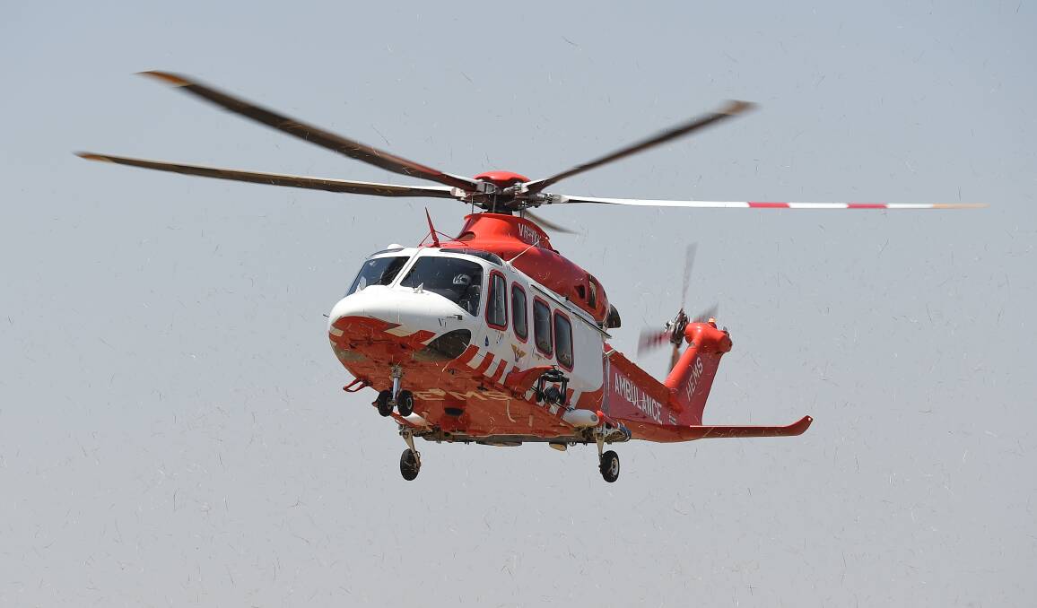 The critically injured man will be flown from Cudgewa to Canberra. File photo