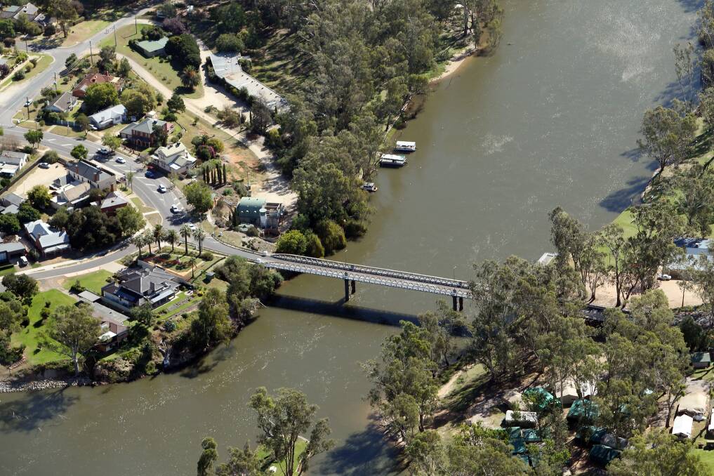 RESTRICTIONS: The John Foord Bridge, between Corowa and Wahgunyah, is one of a string of crossing points between the two states. 