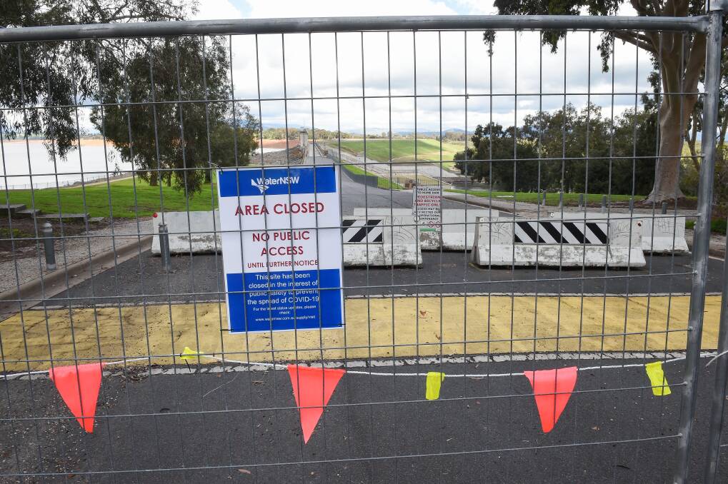 CLOSED: Popular tourists areas have shut to the public. Picture: MARK JESSER