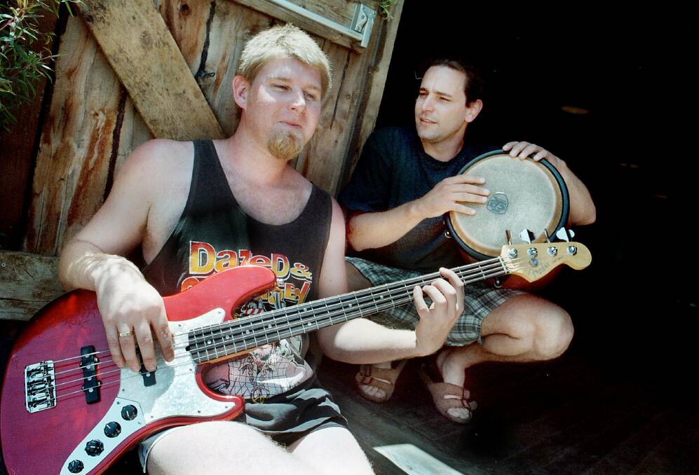 EARLY DAYS: Graeme Linquist and Jason Parker in 1998. 
