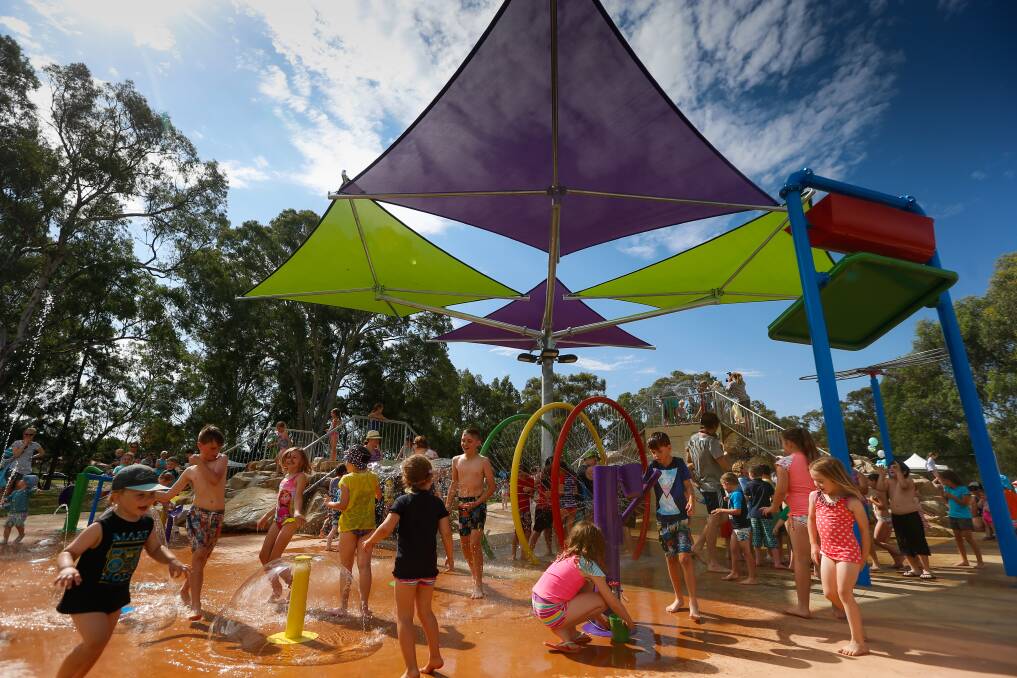 The Wangaratta splash park. 