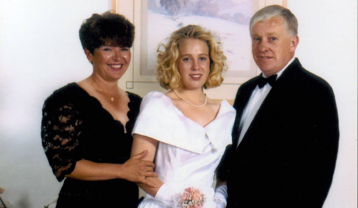 HAPPIER TIMES: The couple with their late daughter, Kim. 