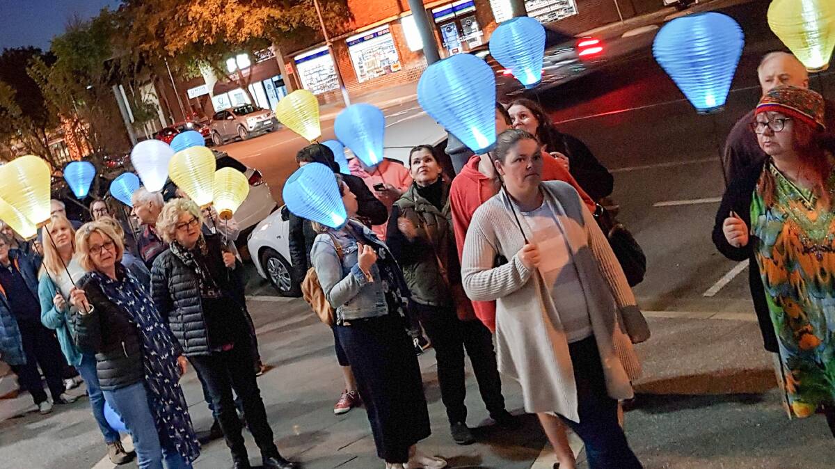 SHOW OF SUPPORT: Friday night's event in central Albury attracted support from about 50 or 60 people, and raised more than $5000 for the Leukemia Foundation. Organiser Charmaine Aldridge said many were touched by the illness. 