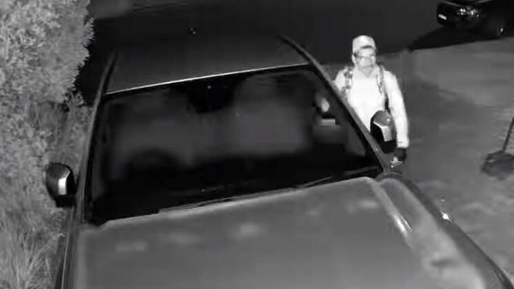 Police wanted to speak to Bates about a series of thefts from cars. Picture supplied