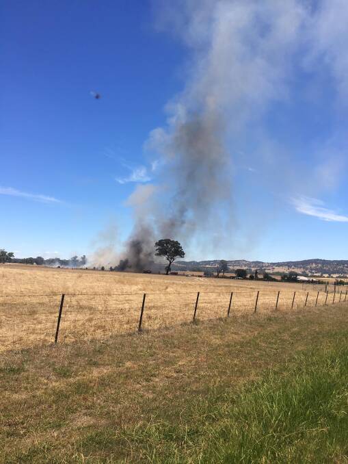 CONTAINED: Firefighters also stopped a blaze at Gerogery on Sunday. Picture: RFS