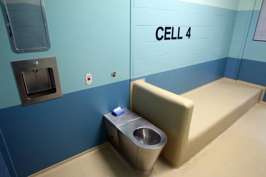 A Wodonga Police Station holding cell. File picture