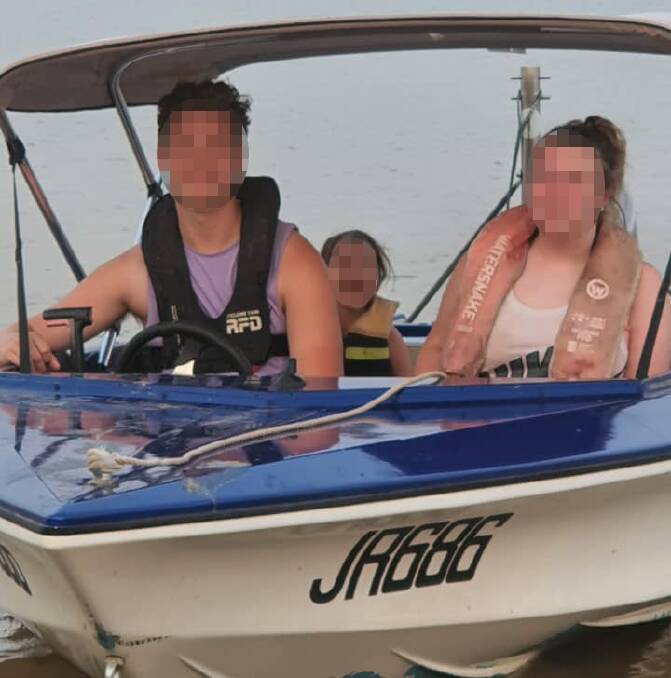 Jamie Bleakley's boat, which he was driving dangerously on Lake Hume while drunk before injuring two people. 