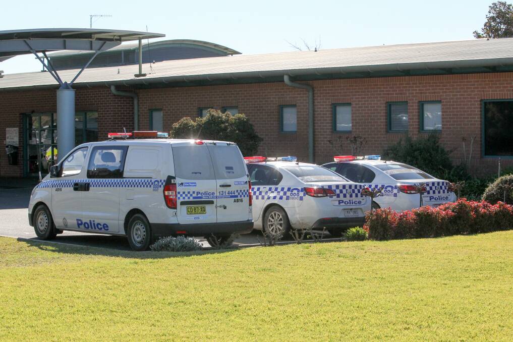 UNDER GUARD: A file photo of police at Albury hospital. 