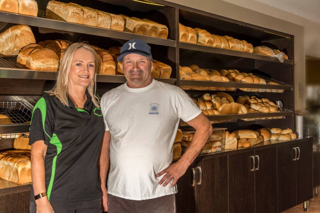 CHANGING HANDS: Tanya and Glenn Bailey started the Howlong Country Bakery when they were aged 22 and 27, and have sold the business to an employee after close to 30 years at the helm. Picture: SUPPLIED