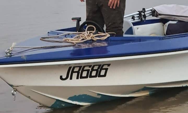 Jamie Bleakley's boat, which he was driving dangerously on Lake Hume while drunk before injuring two people. 