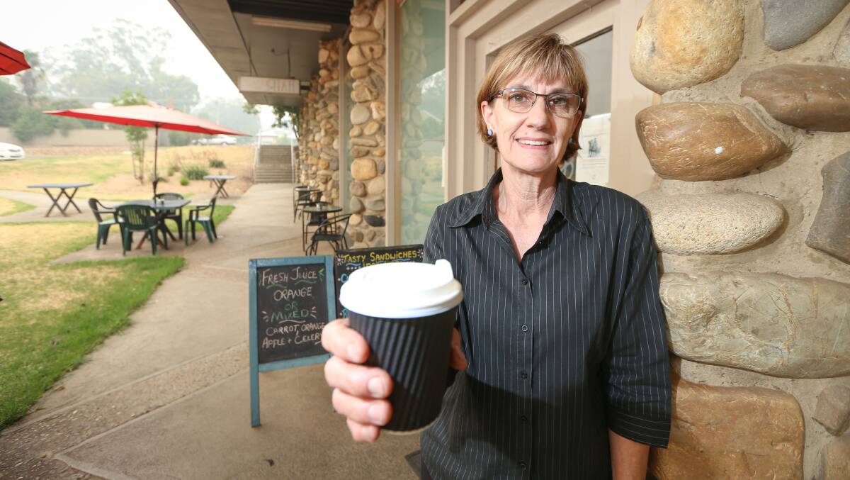 Betsy Christie re-opened her coffee shop, Corryong Health Foods, on Monday after a two week closure. 