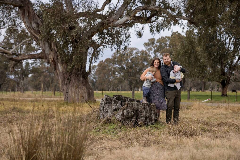 SUPPORT: Erin and Tom Northam, pictured with their boys Alby and August, say they have been buoyed by the support offered since Mr Northam's cancer diagnosis. Picture: JASON ROBINS