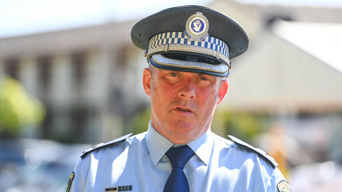 APPEAL: Superintendent Paul Smith urged people with information to call Crime Stoppers. Picture: MARK JESSER