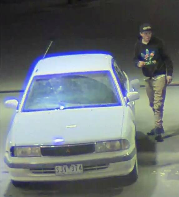 A CCTV still image of the theft. 