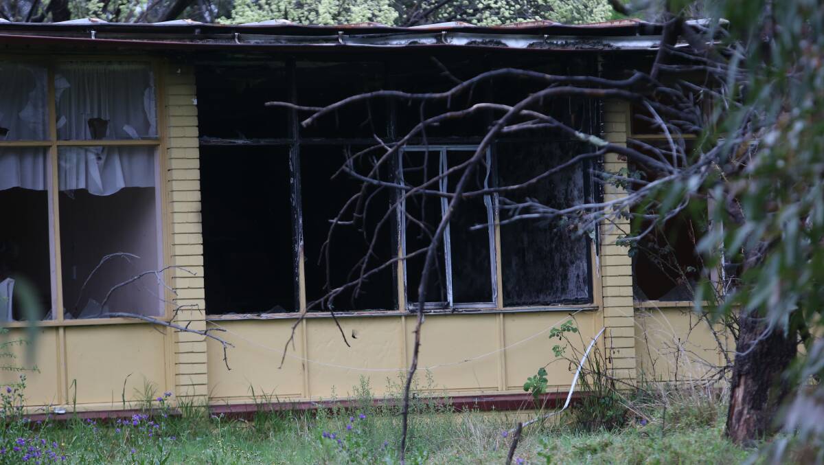 A previous fire caused damage to another room at the property. 