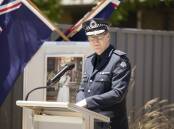 NUMBERS GAME: Chief Commissioner Shane Patton during a visit to the North East in January. Concerns were raised about dire police numbers at the time, but the union says nothing has been done. 