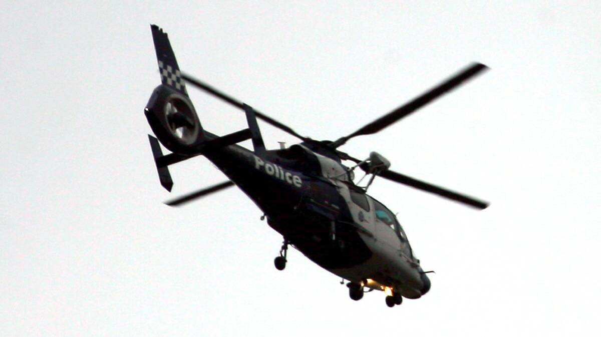 The police air wing was involved in one of the car chases. 