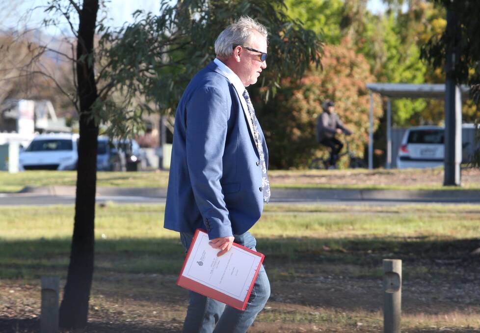 Jeffrey King is standing trial in the Wodonga County Court. 
