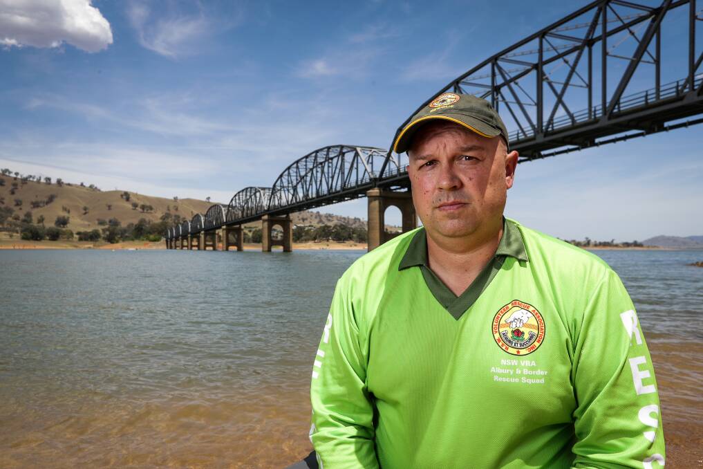 DANGER: Paul Marshall said there were long running issues with people jumping off the Bethanga Bridge, despite the risk of serious injuries. Picture: JAMES WILTSHIRE