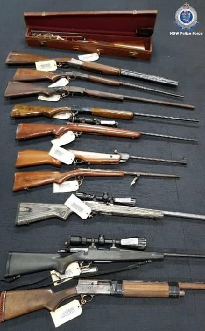 Guns seized by police