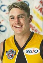 HAPPIER TIMES: Trew was on three AFL lists but never played a senior game. 