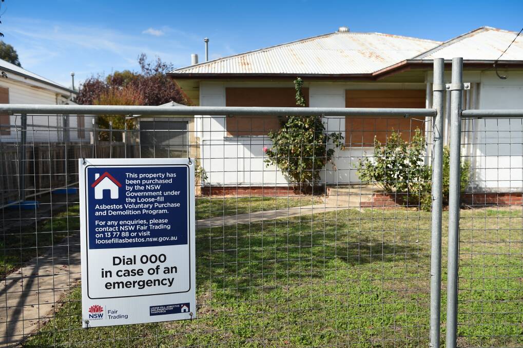 DANGER: A Holbrook home with loose fill asbestos. 
