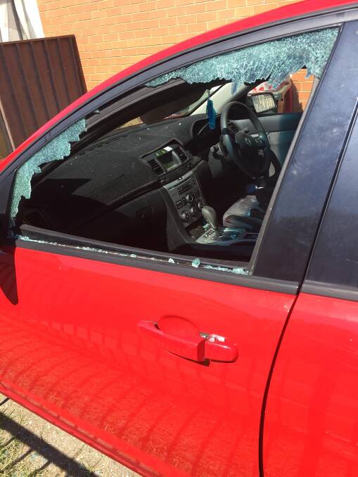 DAMAGE: A woman took to social media to show damage to her vehicle. 
