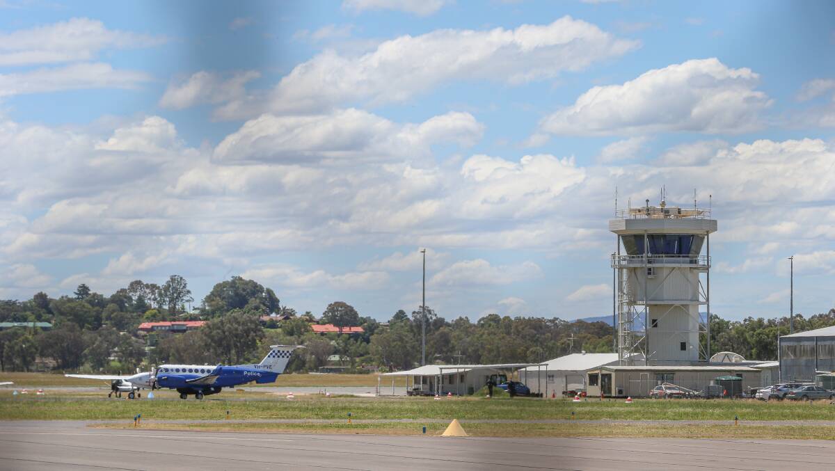 SCENE: The Albury air traffic control tower. Picture: JAMES WILTSHIRE