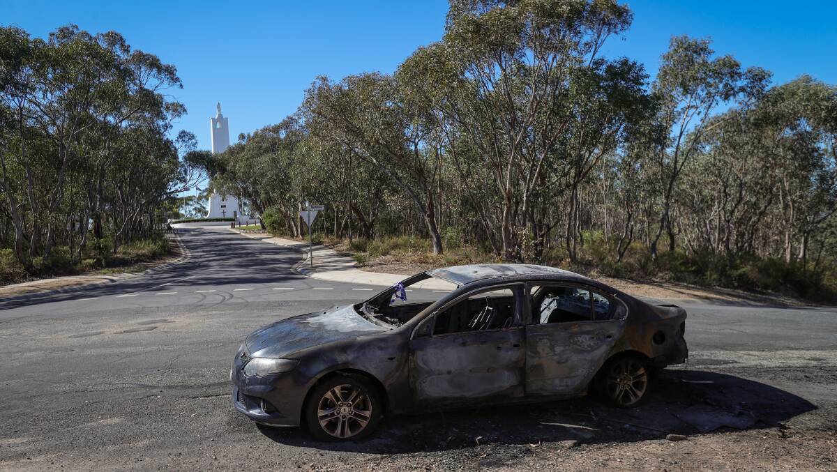 Some of the 20 vehicles damaged by fire in Albury and Wodonga and surrounds so far this year. File photo