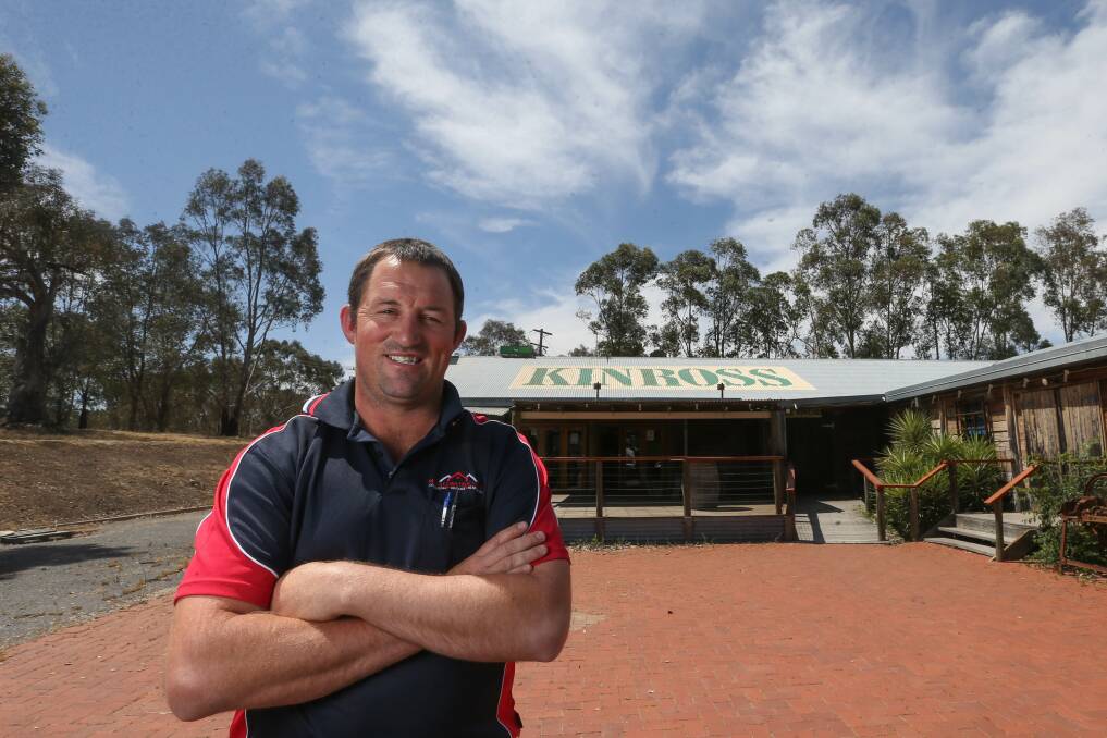 ON SCENE: Ryan Maas received keys to the Kinross on Monday. Tradesmen are already at the venue with renovations to the bar, gaming room, kitchen and beer garden planned ahead of a mid-January reopening. Picture: TARA TREWHELLA