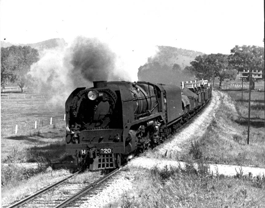 ON TRACK: Heavy Harry H220 was the largest and heaviest steam locomotive in the Victorian Railways fleet.