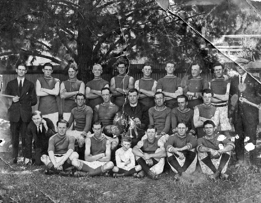 CHAMPIONS: St Patrick's Football Club's premiership team of 1919. In the next decade, the club went on to dominate the Ovens and Murray League with Albury and Wangaratta, winning six flags in the 1920s. 