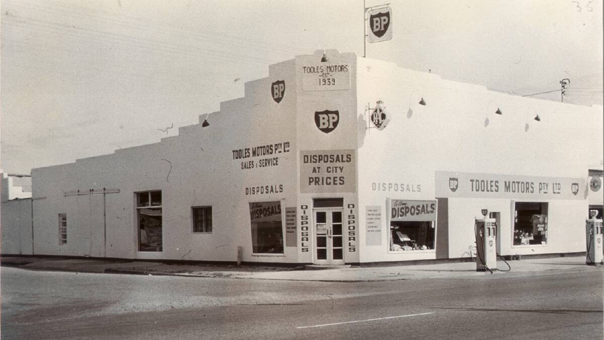 LOOKING BACK: Tooles Motors, on the corner of High and Stanley Streets, c1965. Like the Wodonga Historical Society on Facebook.