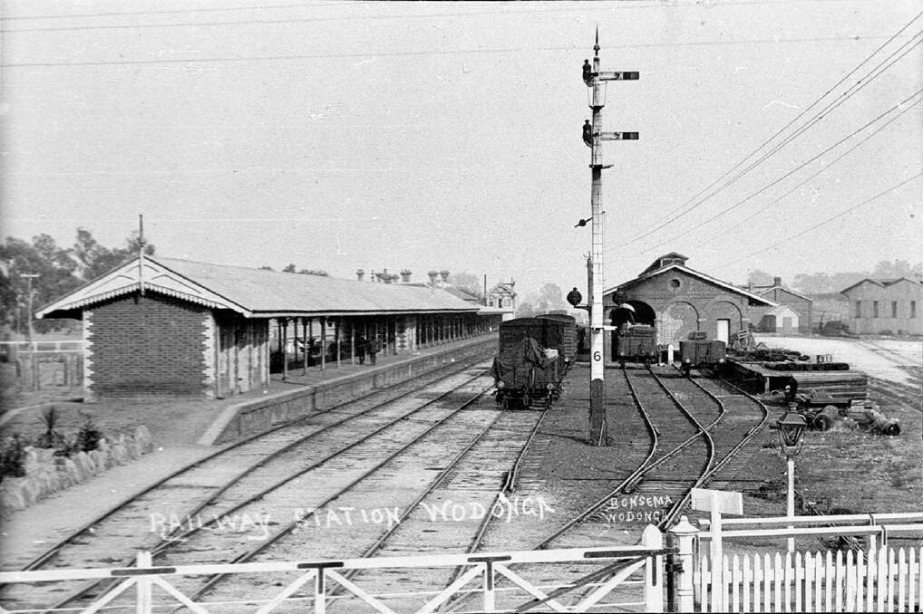 RAIL HISTORY: A picture of the Wodonga Railway Station. The Wodonga Historical Society meets on the first Tuesday of each month at 2pm. 
