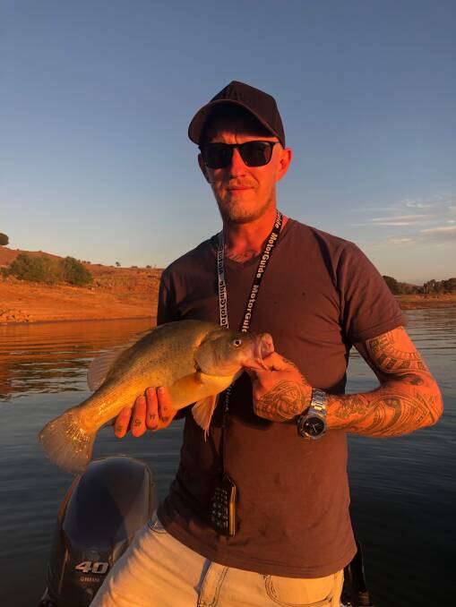 LAKE HUME: Matt Murphy caught five yellow belly and three redfin at Lake Hume recently on McGrath widebody lures.