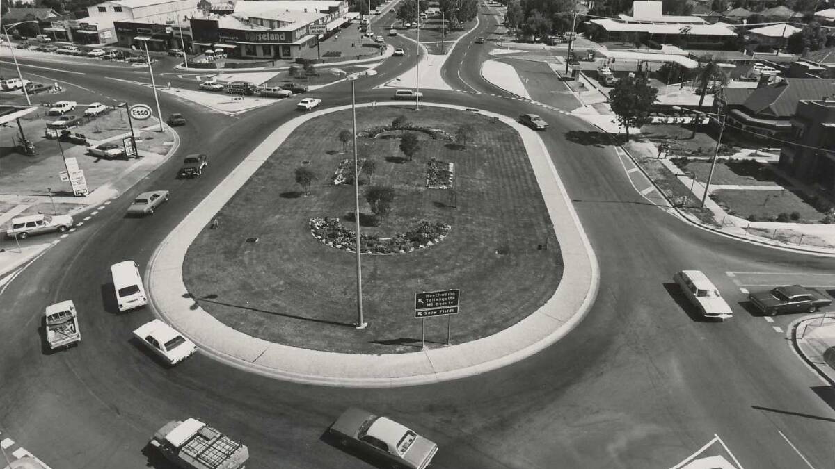 TRAFFIC MANAGEMENT: It was only through the persistence of Thomas Mitchell that the authorities constructed this roundabout to improve safety. Fittingly it incorporates Thomas Mitchell Drive.
