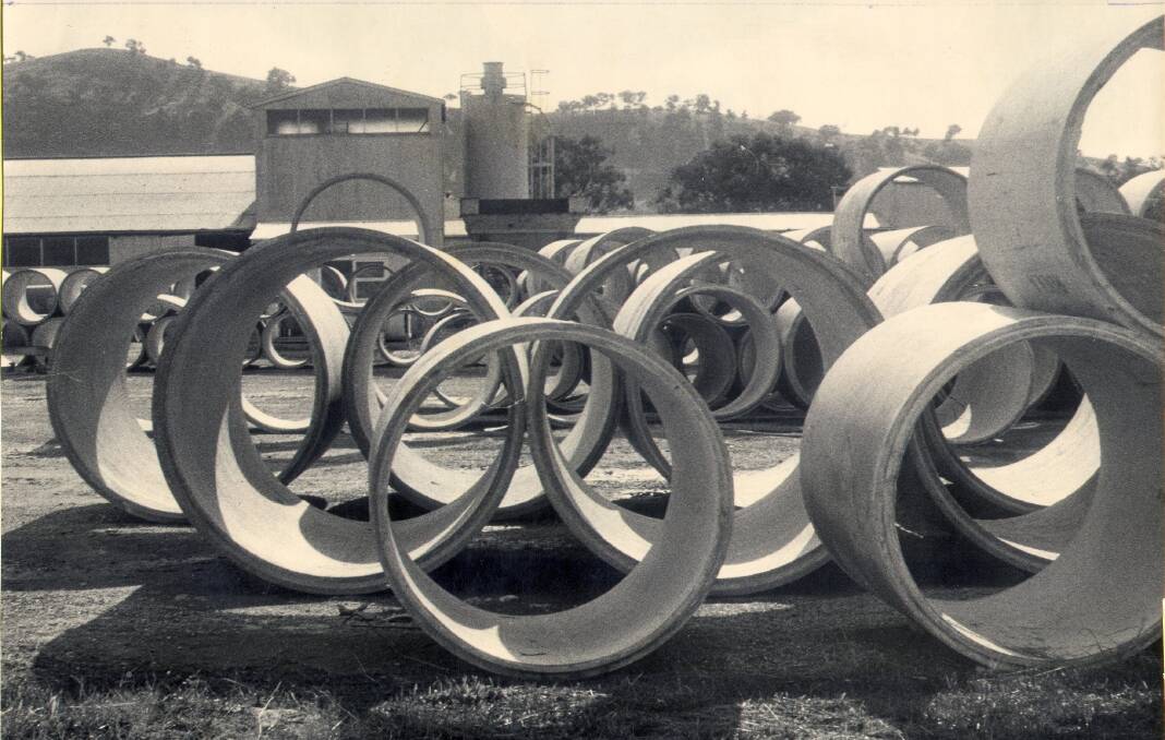 INDUSTRY: Established in this district in 1929, Rocla Concrete Pipes was Wodonga's largest secondary industry.