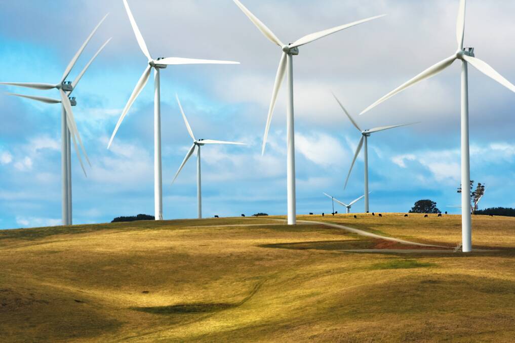 LOW IMPACT: Wind turbines have a negligible impact on the productive capacity of the land.