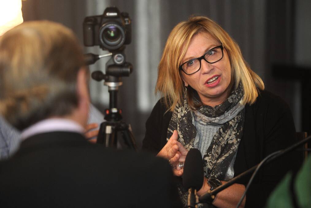EPIDEMIC: Ray Martin talks to anti-domestic violence campaigner Rosie Batty about Australia's "hidden shame". Picture: LAURA HARDWICK