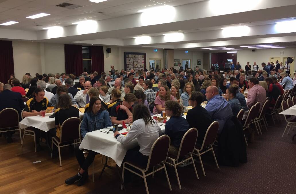 About 270 people have flocked to Henty for the Azzi Medal count on Wednesday night.