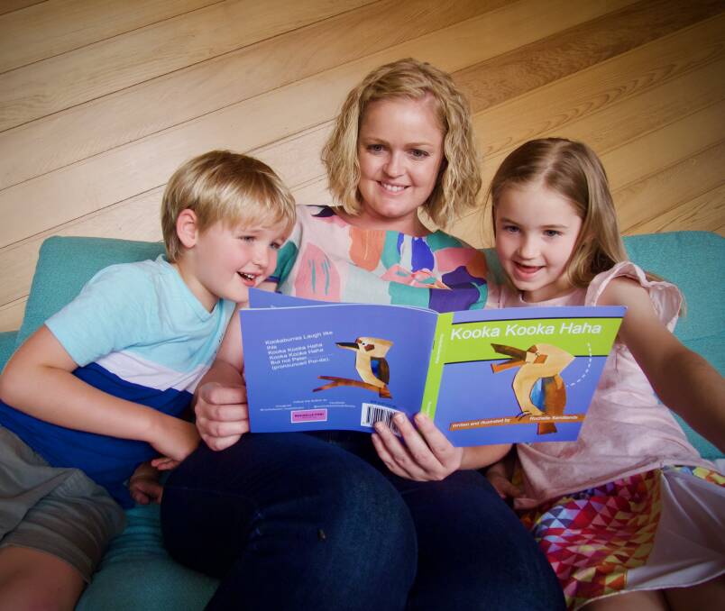 INSPIRED: Corryong's Rochelle Sandilands found the inspiration to write and illustratrate a childrens picture book on kookaburras during the recent bushfires.
