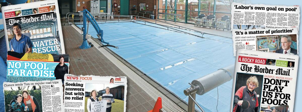 POOL PAIN: The hydrotherapy pool at Albury hospital has been closed since June.