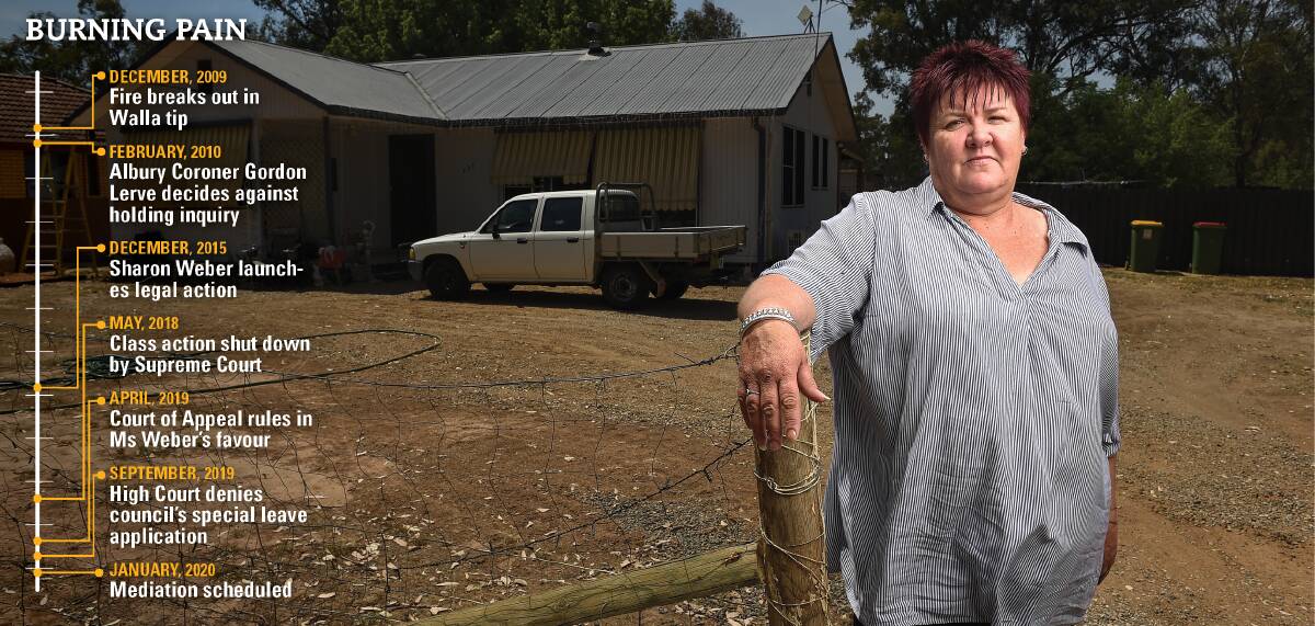 BATTLE: Sharon Weber says the legal fight in the wake of fires at Gerogery is "draining and takes a toll on your health". Picture: MARK JESSER