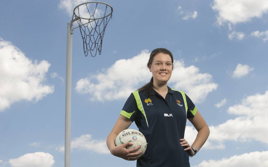 COOKING WITH GAS: Wodonga's Jane Cook is taking the Australian netball scene by storm. Picture: ELENOR TEDENBORG
