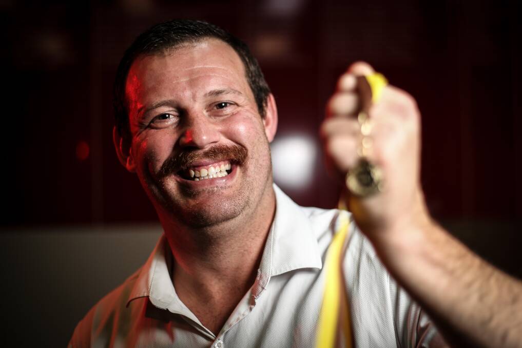 BEST SEIT IN THE HOUSE: Big Saint Matt Seiter won the Azzi Medal. Pictures: JAMES WILTSHIRE