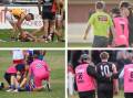 Whether it's the Ovens and Murray, Hume or Tallangatta league, clubs, players and officials face a challenge in managing the 21-day concussion protocols. File pictures by Mark Jesser and James Wiltshire