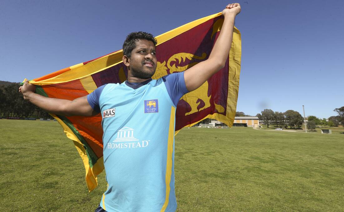 CHARGED: Tallangatta's Dilhara Lokuhettige played nine one-day fixtures and two T20 games for Sri Lanka, his last one-dayer in July, 2013.