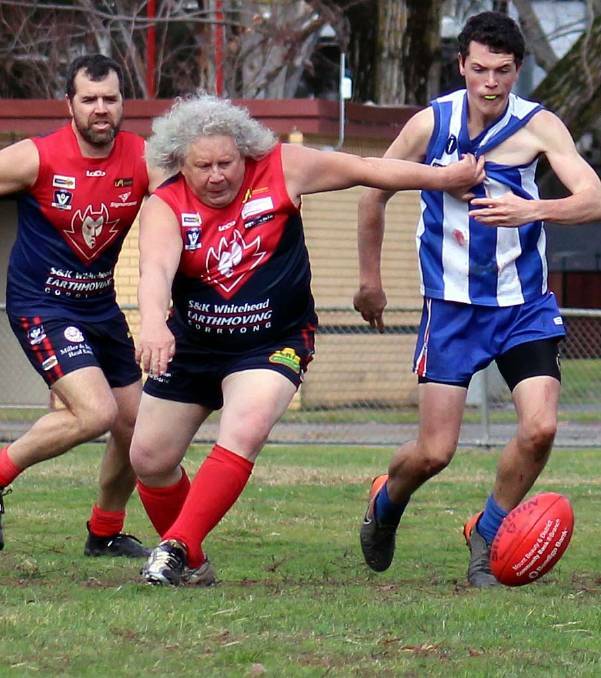 Corryong's Peter Shaw is 61 and playing senior Upper Murray football