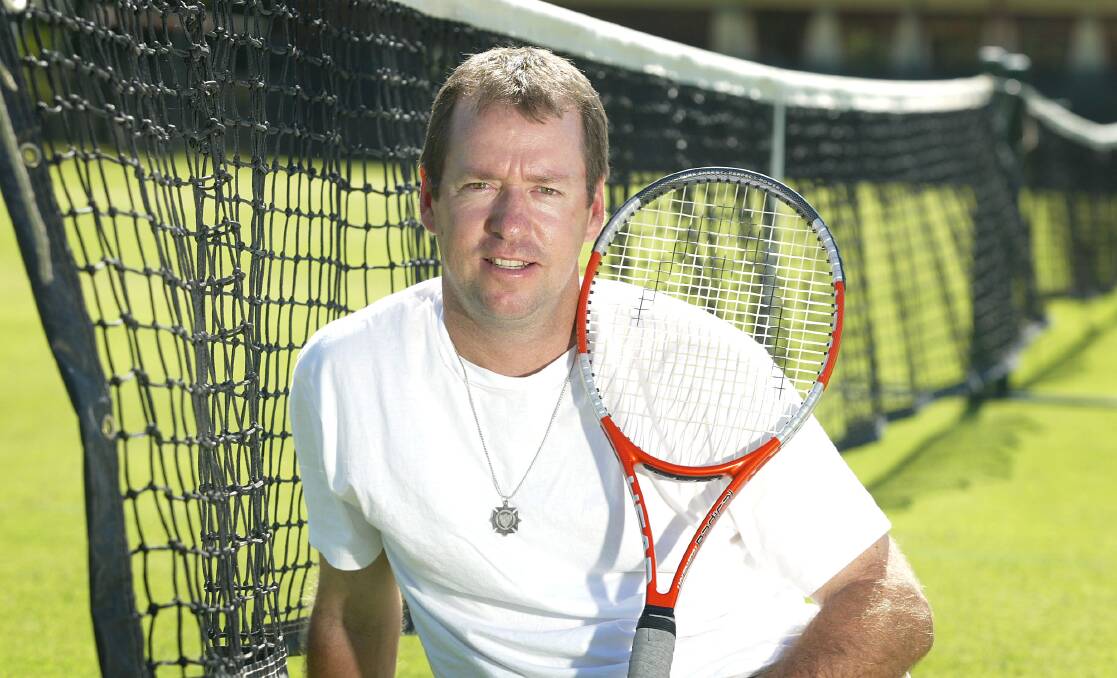Craig O'Shannessy at the Albury grass courts in 2003.