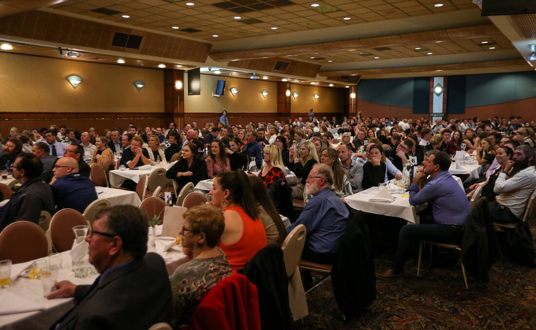 A huge crowd attended Monday night's count at the Commercial Club.